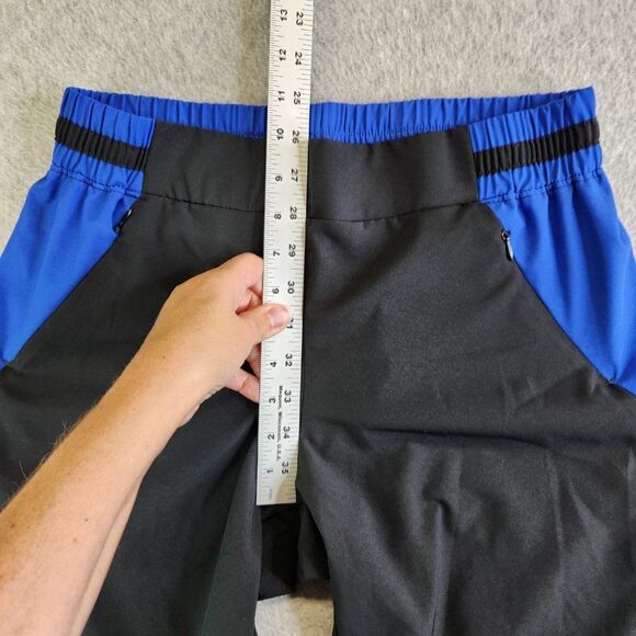 Fabletics Joggers Womens M Black Blue Windsor Zip Pockets Wicking Stretch Ankle - Picture 13 of 16